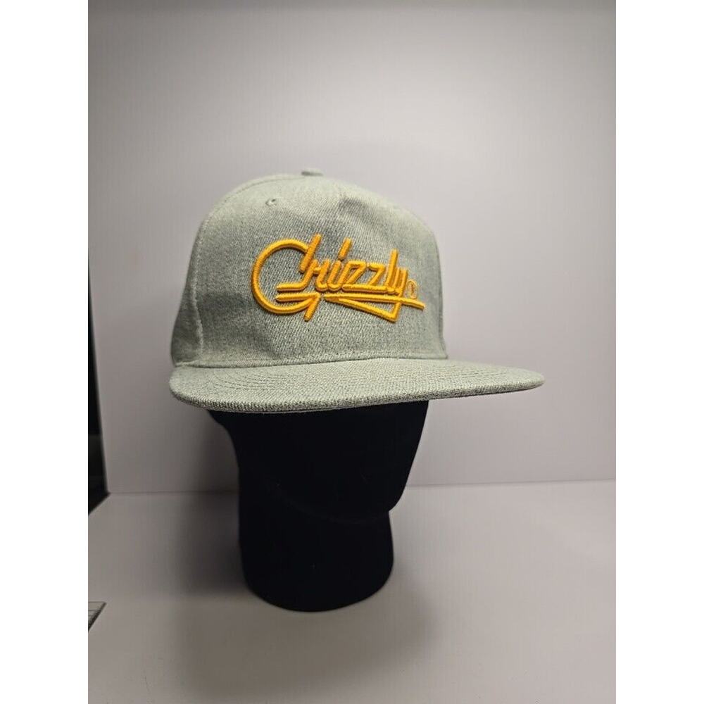 Vintage Mens Grizzly Gray Hat Snap Back One Size